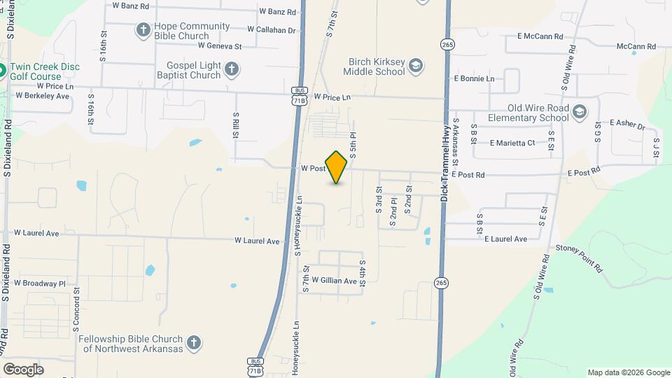 624 W Post Rd Map and Location Details