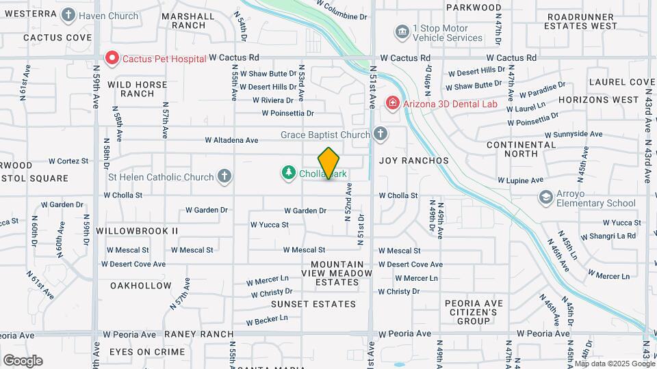 5235 W Lupine Ave Map and Location Details