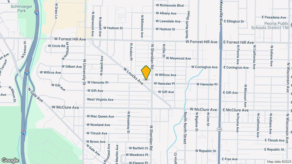 711 W Hanssler Pl Map and Location Details