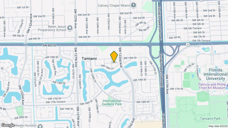 1045 SW 122nd Ct Map and Location Details