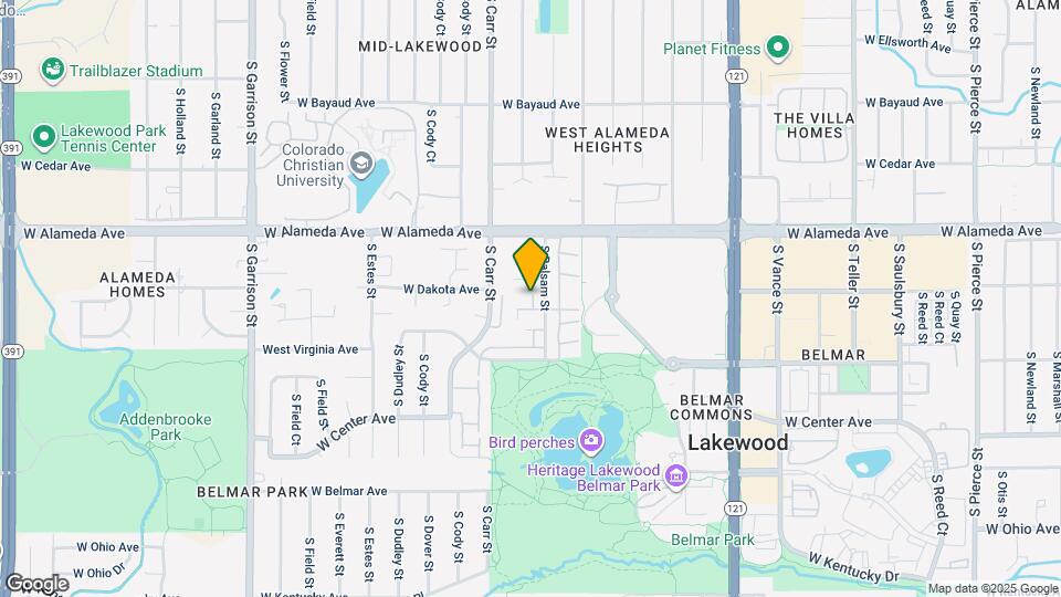 421 S Balsam St Map and Location Details