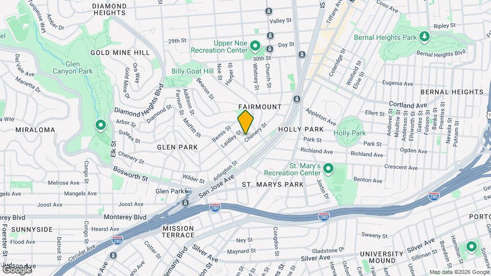 360 Chenery St Map and Location Details