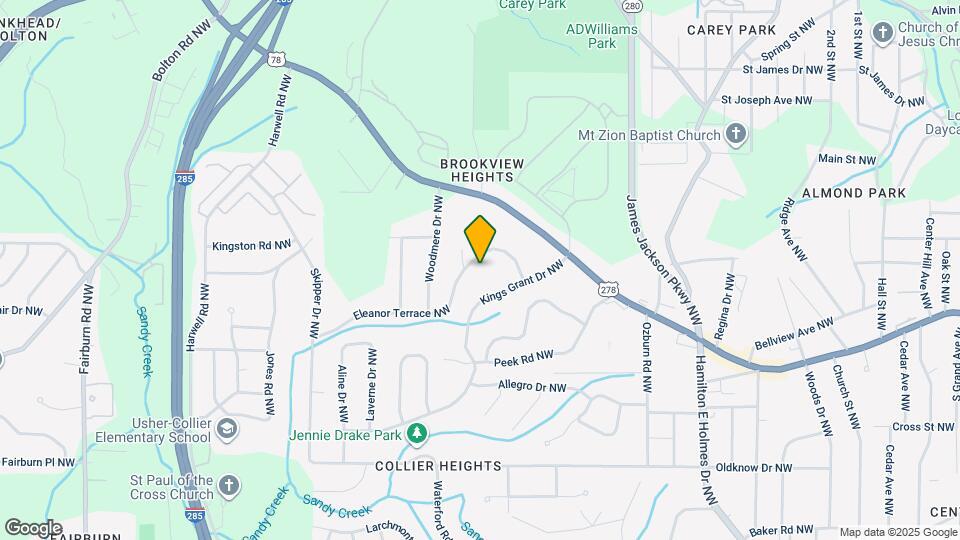 2914 Eleanor Terrace NW Map and Location Details
