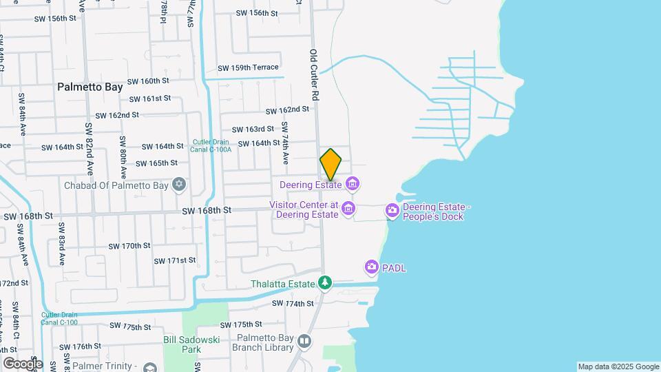 7265 SW 167th St Map and Location Details