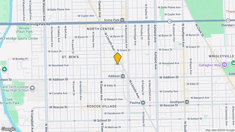 1843 W Waveland Ave, Unit 2 Mapa y Detalles de la Ubicación