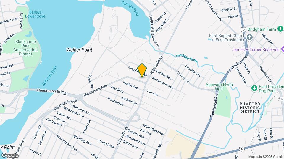 432 Massasoit Ave Map and Location Details