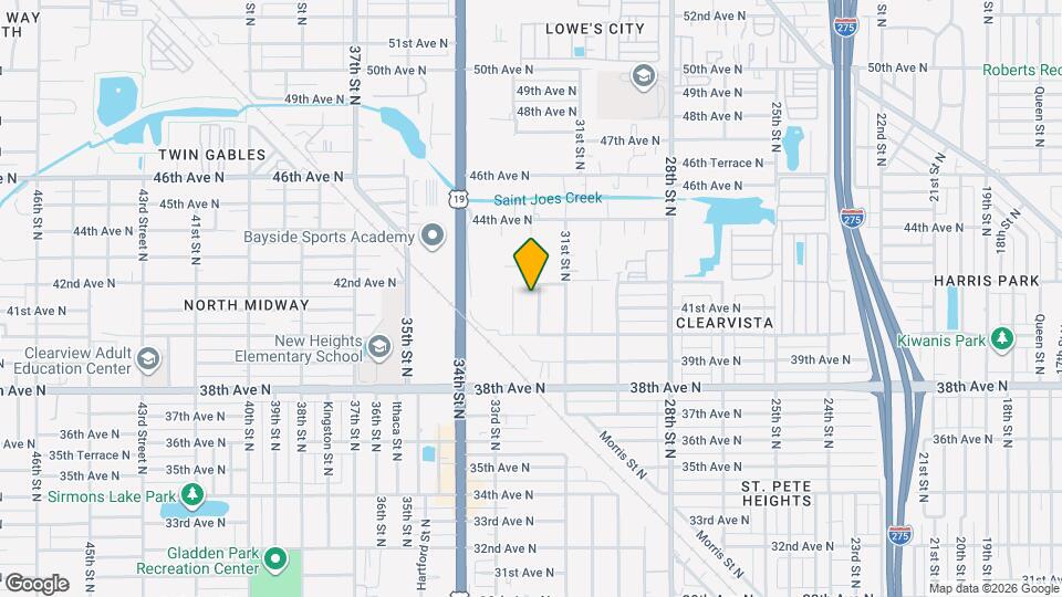 4110 32nd St N Map and Location Details