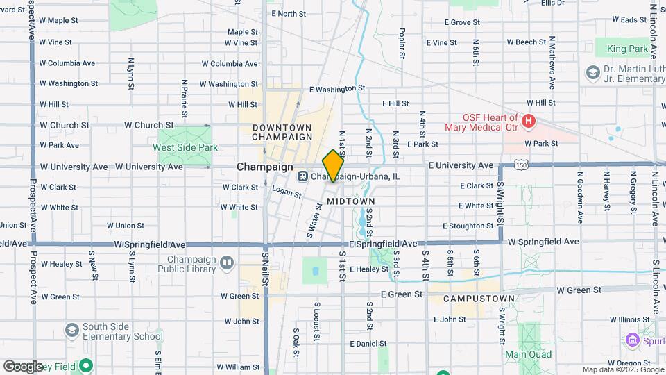 211 S Locust St Map and Location Details