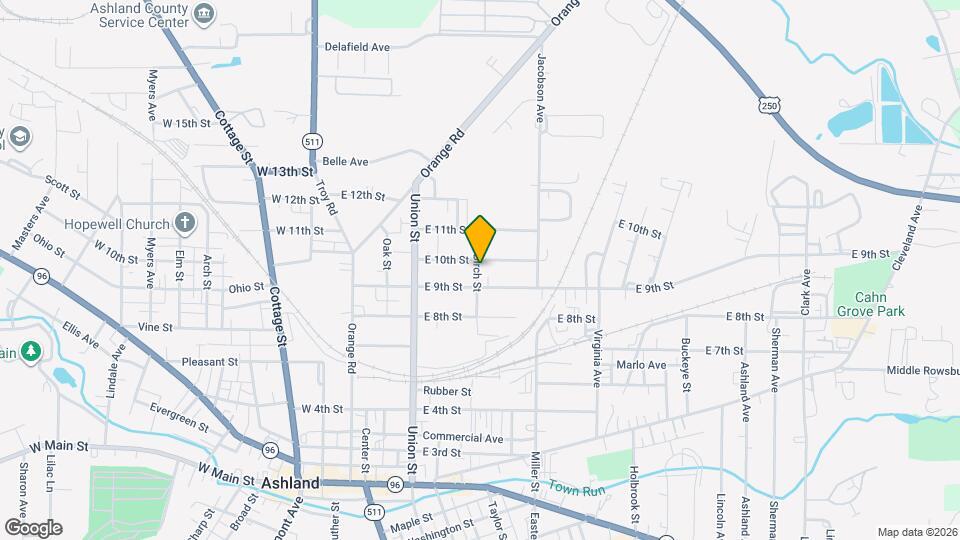 917 Birch St Map and Location Details