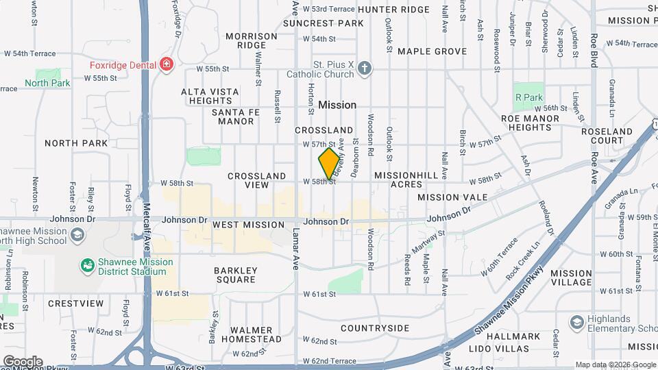 6101 W 58th St Map and Location Details