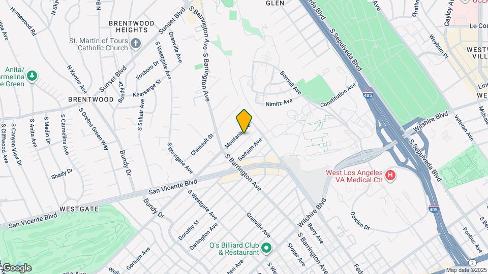 11636 Montana Ave Map and Location Details