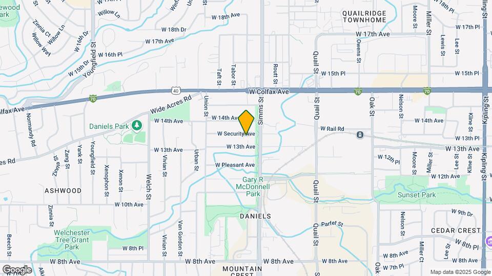 11700 W Security Ave Map and Location Details
