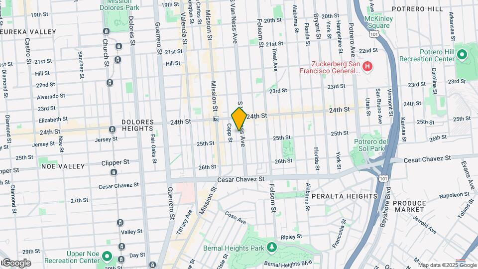1370 S Van Ness Ave Map and Location Details