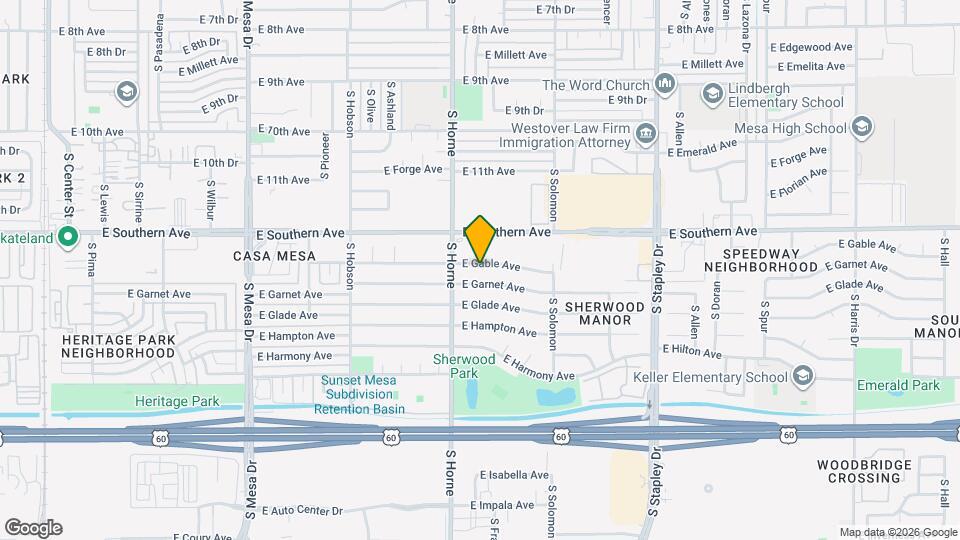 837 E Gable Ave Mapa y Detalles de la Ubicación
