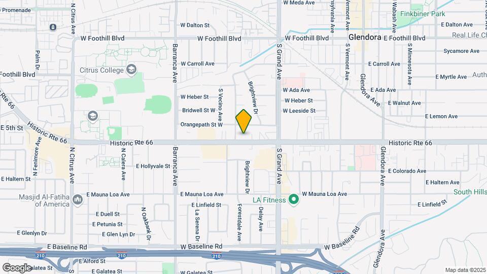 Glendora Park Place Apartments Map and Location Details