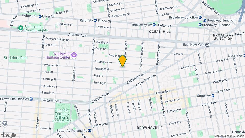 380 Saratoga Ave Map and Location Details