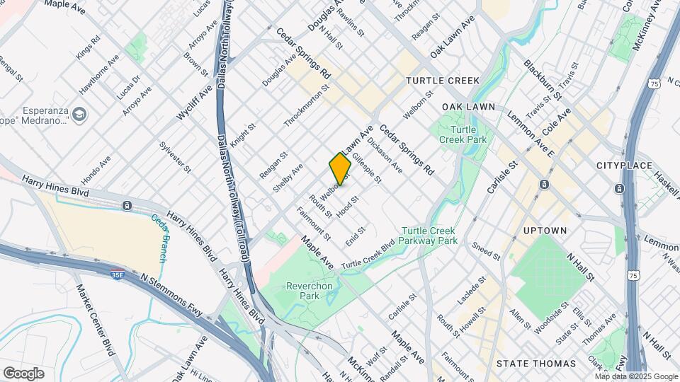 2704 Welborn St Map and Location Details