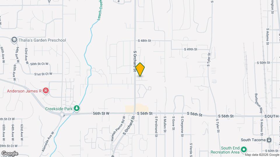 5205 S Orchard St Map and Location Details