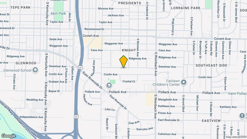 1611 Sweetser Ave Map and Location Details