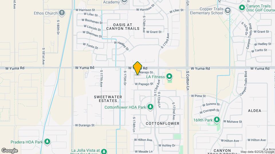17446 W Yavapai St Map and Location Details