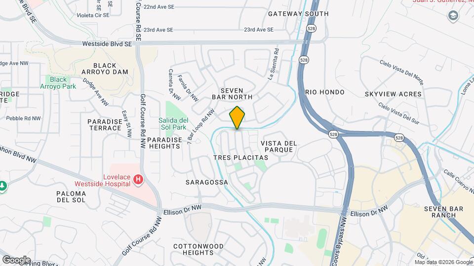 10728 Miera Dr NW Map and Location Details