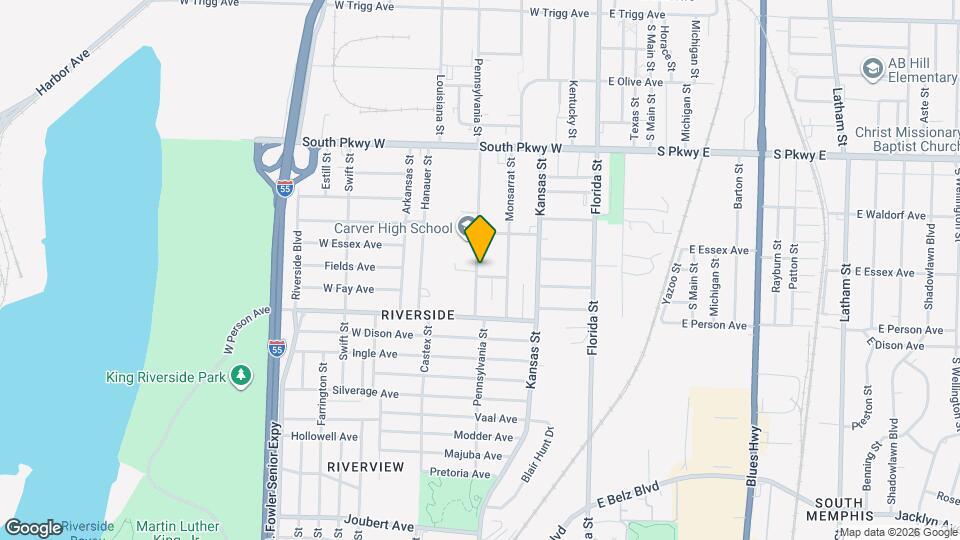 1618 Pennsylvania St Map and Location Details