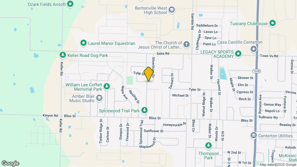 1031 Gardenia St Map and Location Details