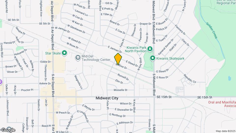 308 E Rose Dr Map and Location Details