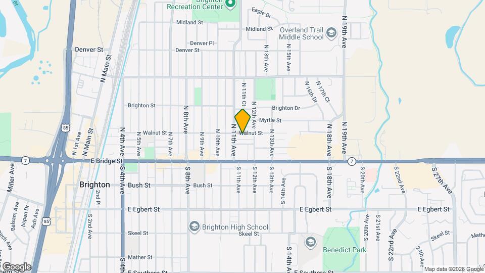 1140 Walnut St Map and Location Details