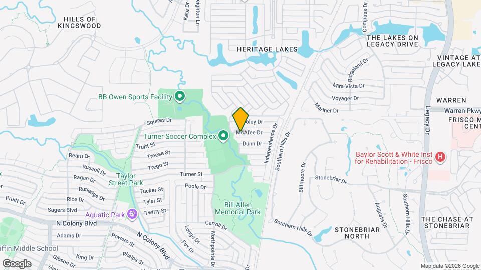 6011 McAfee Dr Map and Location Details