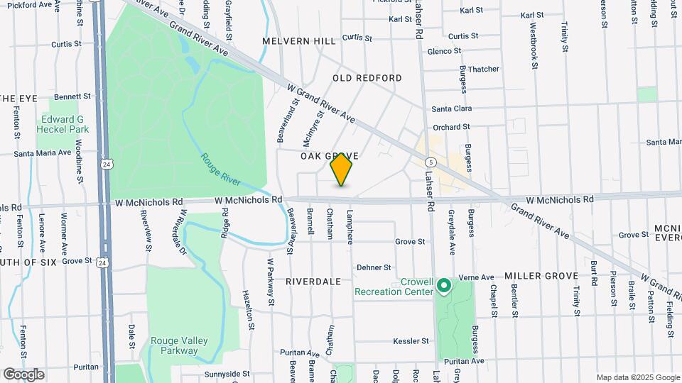 22448 W McNichols Rd, Unit 2 Map and Location Details