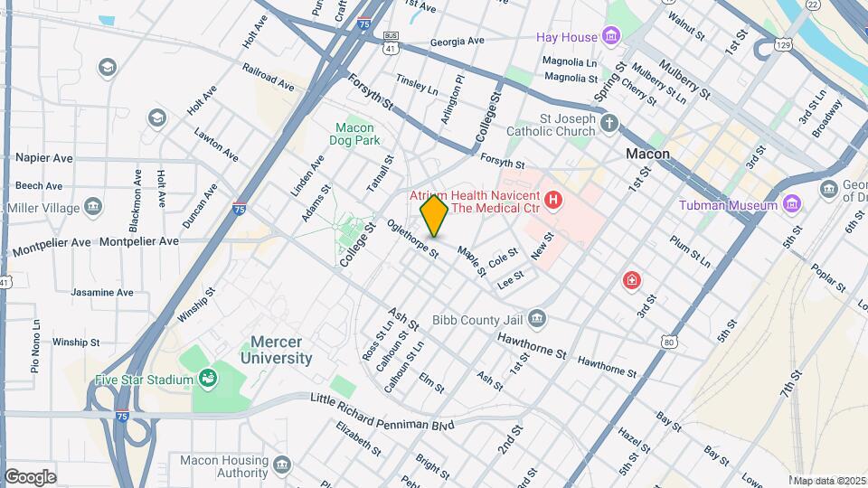 1085 Oglethorpe St Mapa y Detalles de la Ubicación