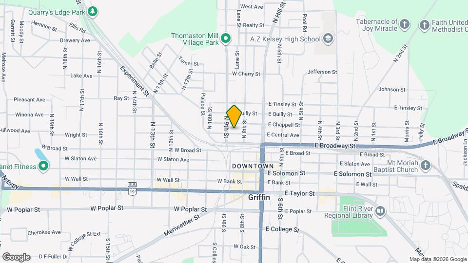 217 W Central Ave Map and Location Details
