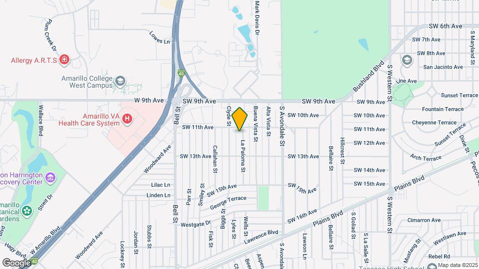1104 La Paloma St Map and Location Details