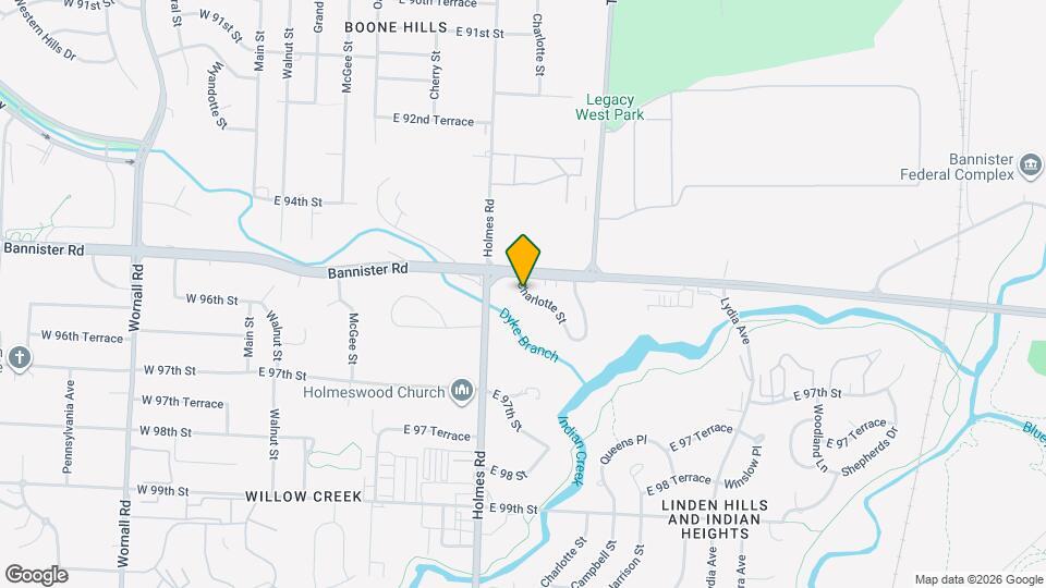 9512 Charlotte St Map and Location Details