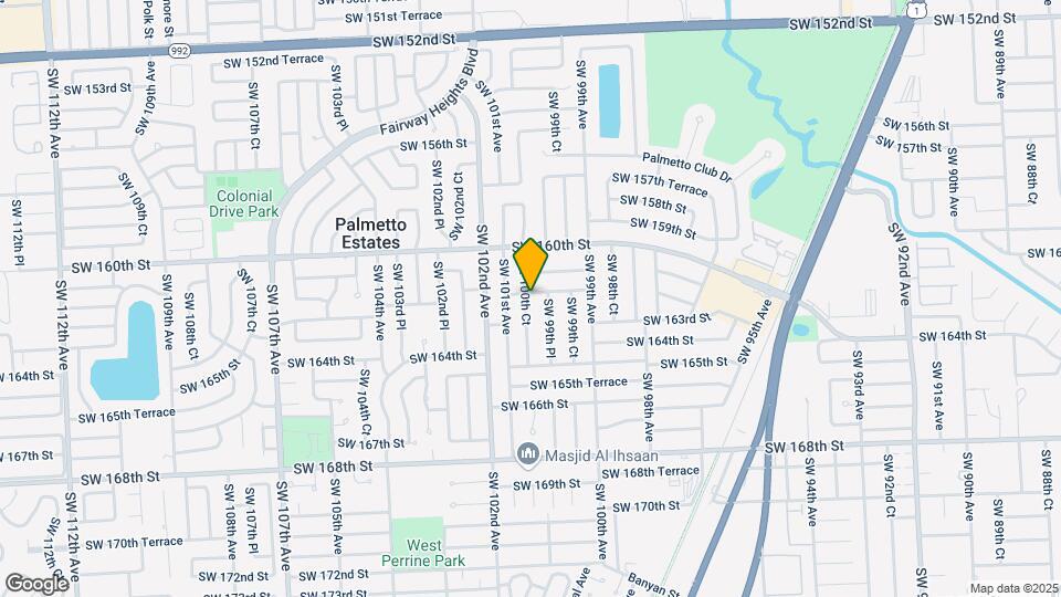 10010 SW 162nd St Map and Location Details