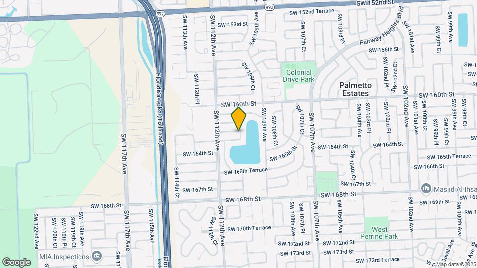 11012 SW 162nd Terrace Map and Location Details