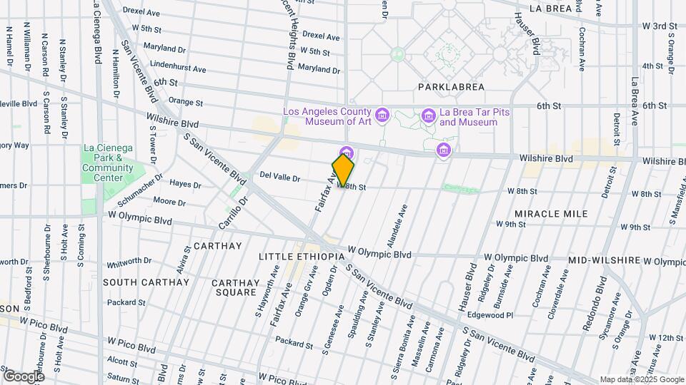 814 1/2 S Orange Grove Ave Mapa y Detalles de la Ubicación