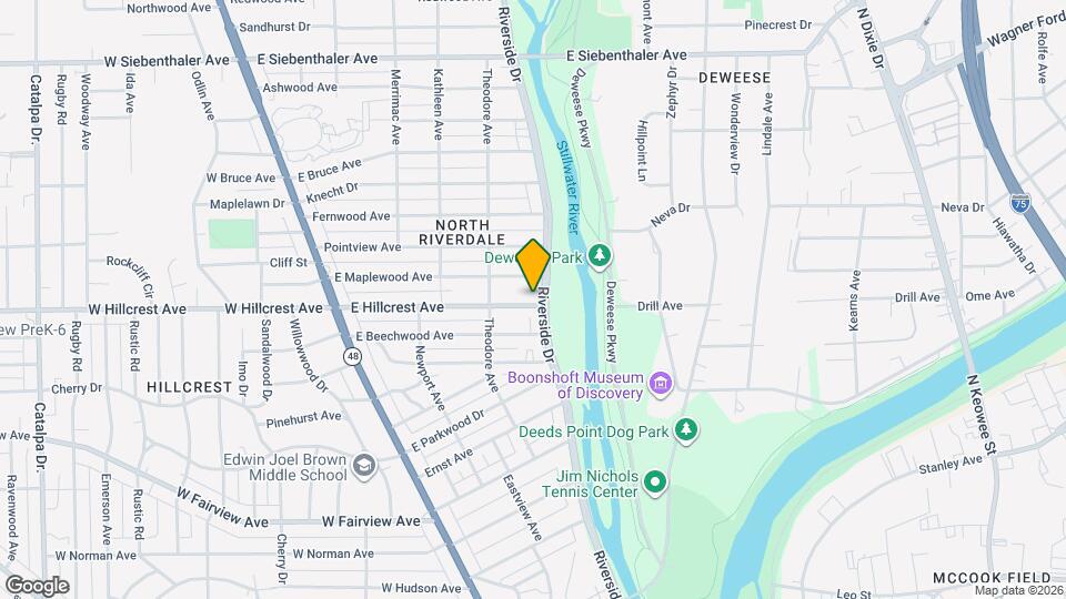 253 E Hillcrest Ave Map and Location Details