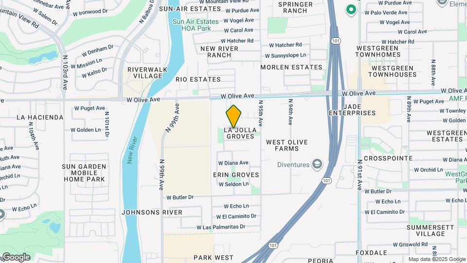9593 W Alice Ave Map and Location Details