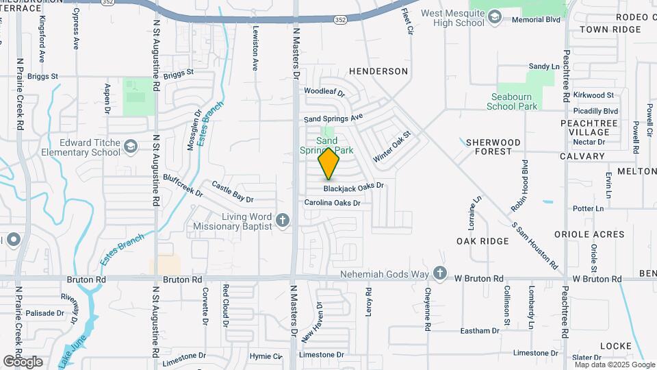 10239 Blackjack Oaks Dr Map and Location Details