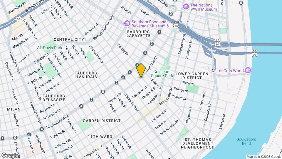1900 Prytania St Map and Location Details