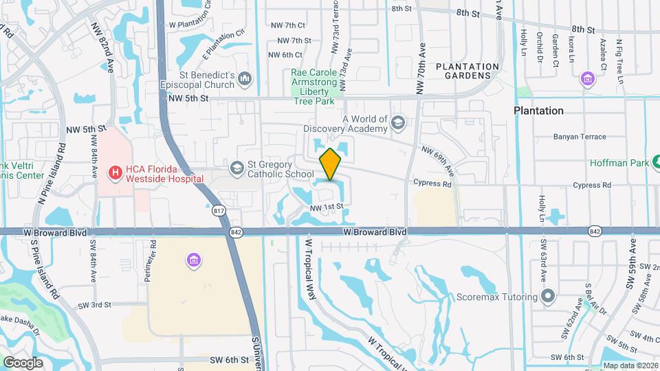 7333 NW 1st Pl Map and Location Details