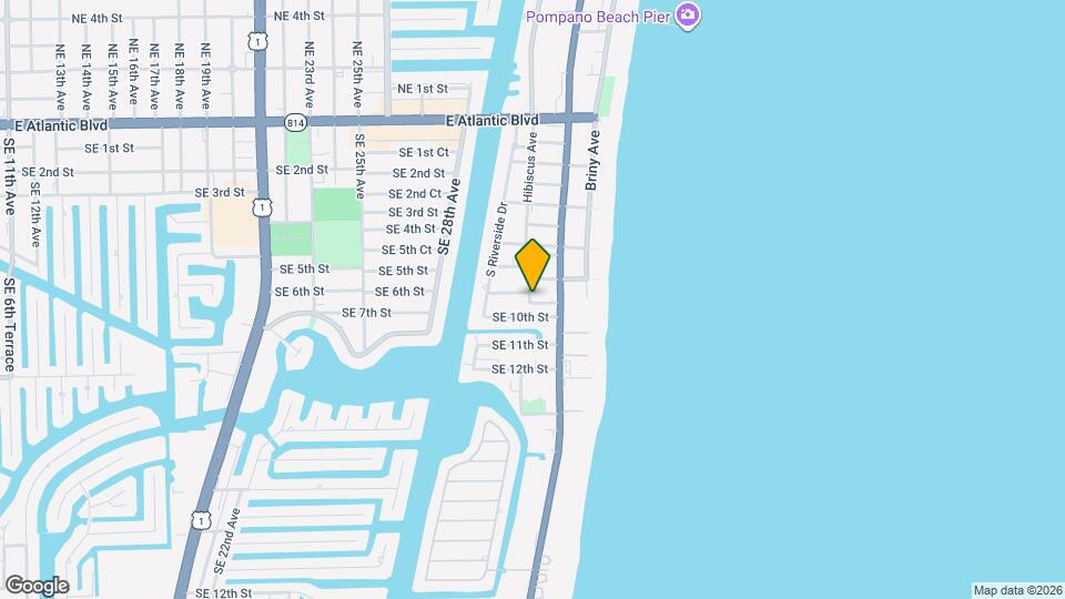 843 S Ocean Blvd Map and Location Details