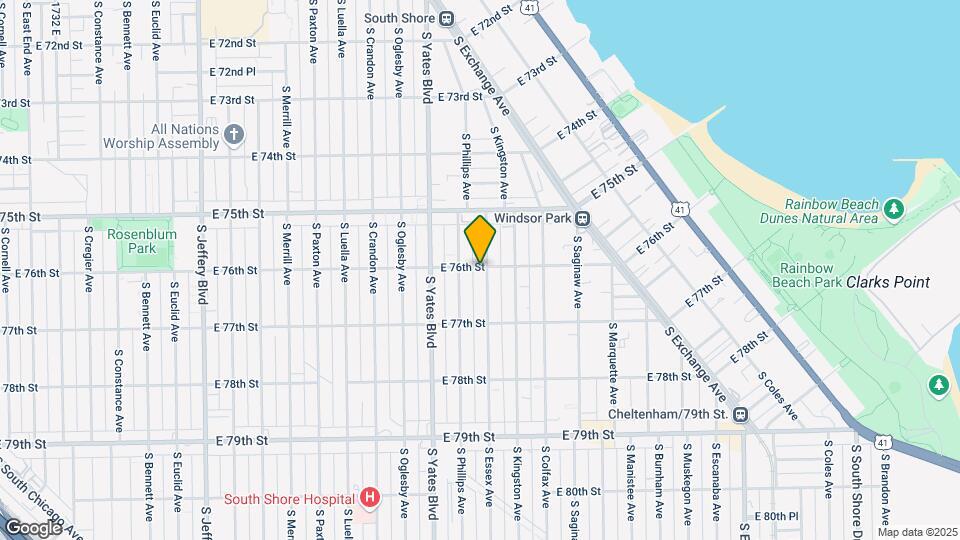 7600 S Essex Ave Mapa y Detalles de la Ubicación