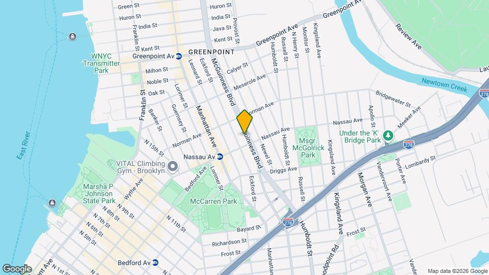 75 McGuinness Blvd, Unit 75 Mcguinness - 2 Bedroom Map and Location Details