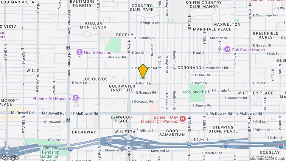2012 N Richland St Map and Location Details