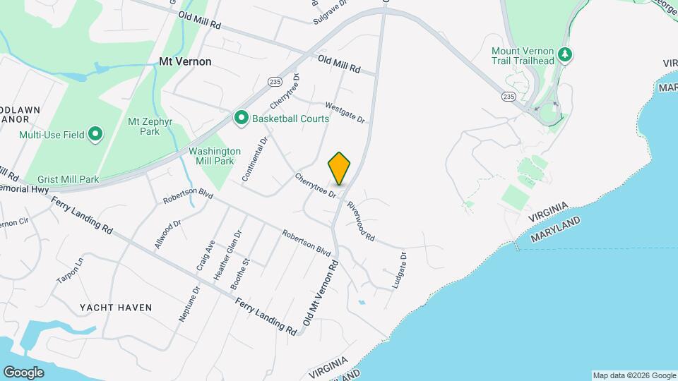 9215 Cherrytree Dr, Unit Secondary w Private Bath Map and Location Details