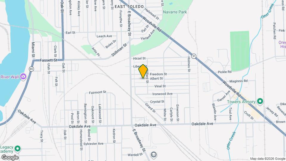 1048 Albert St Map and Location Details