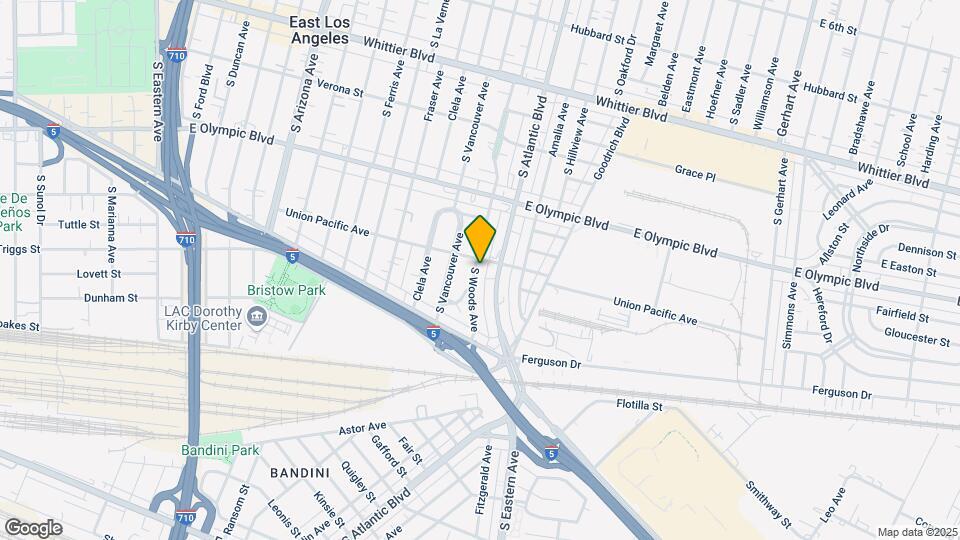 1310 S Woods Ave Map and Location Details
